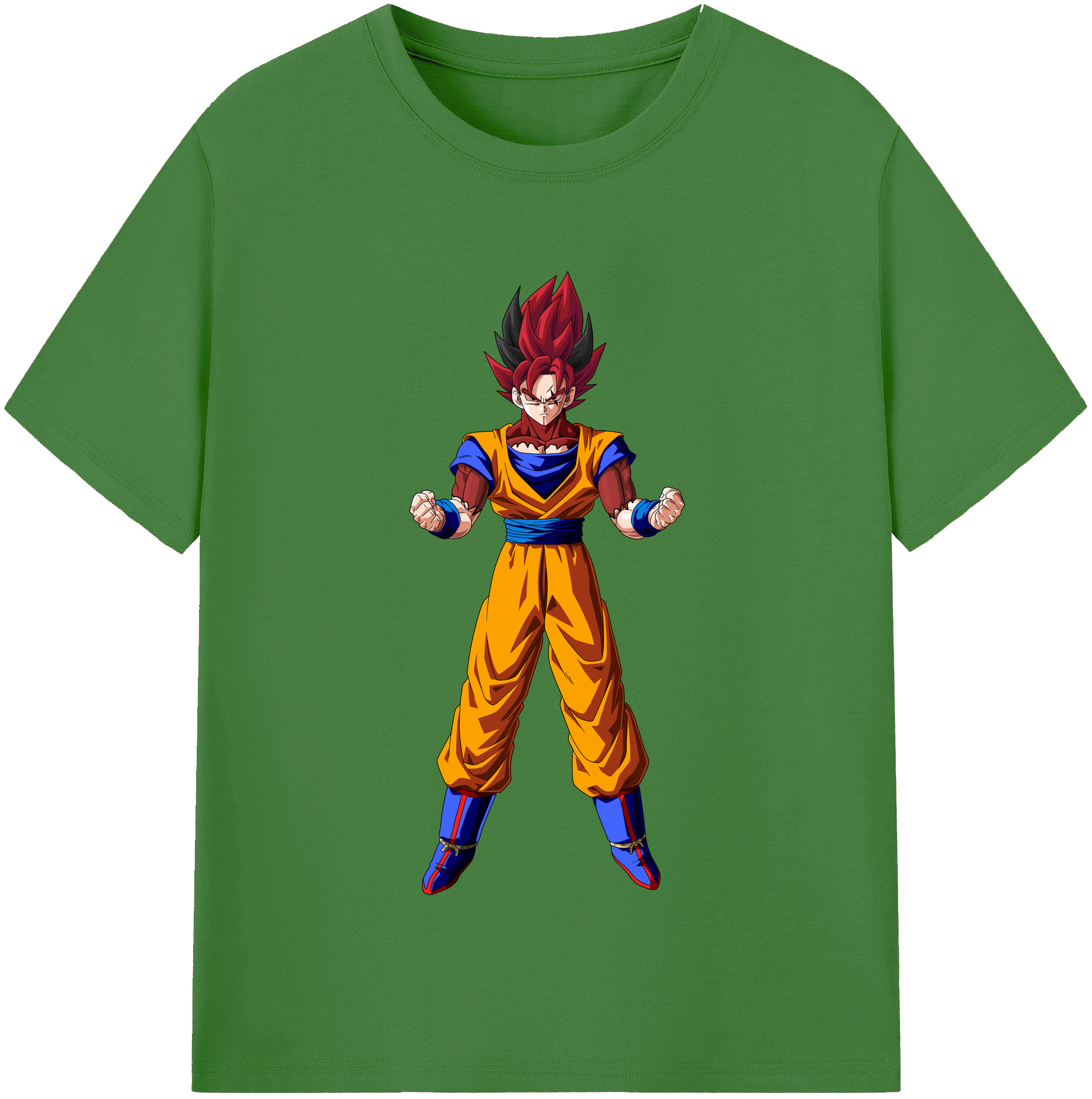 （画像用） ドラゴンボール 孫悟空（そん ごくう）Son Goku カカロット DRAGON BALL Kakarotto レディースカジュアルプリントTシャツ（綿100％）